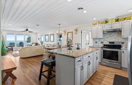 Cherry Grove Beach House | Oceanfront Bliss: Poolside Retreat in Cherry Grove