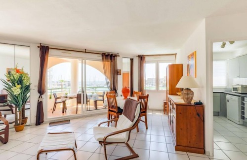Frejus Port Apartment | Beachfront Retreat: Bleu Marine by Interhome, Rated 9.6/10