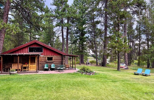 Sunriver Cabin | Discover Blinn's Landing: Historic Riverfront Log Cabin Retreat