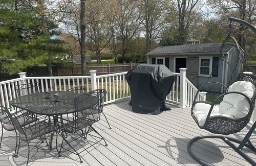 West Yarmouth House | Idyllic Getaway: Pet-Friendly Home with Backyard Paradise