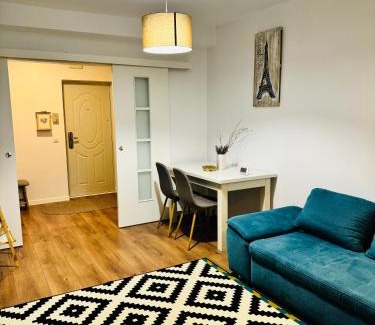 Cluj-Napoca Apartment | Exceptional Blue Apartment - Child-Friendly Retreat