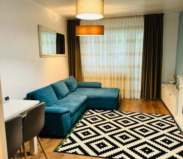 Cluj-Napoca Apartment | Exceptional Blue Apartment - Child-Friendly Retreat