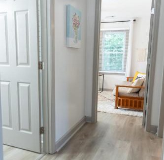 Covington Apartment | Inviting Blue Bungalow Near Square with Free Golf Cart
