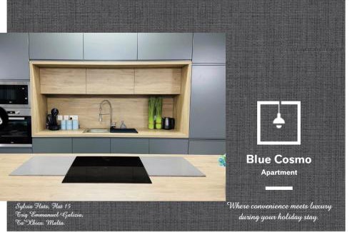 Ta' Xbiex Apartment | Family-Friendly Blue Cosmo Apartment with 9.5/10 Rating
