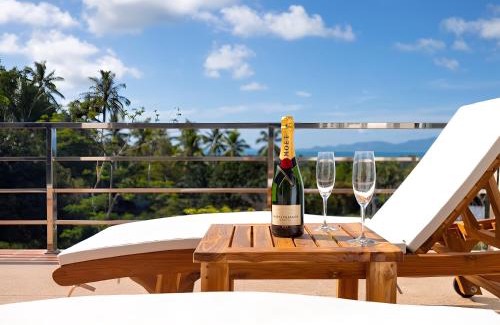Haad Pleayleam Villa | Relaxing Blue Elephant Villa with Pool & Oceanfront Views
