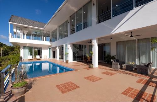 Haad Pleayleam Villa | Relaxing Blue Elephant Villa with Pool & Oceanfront Views