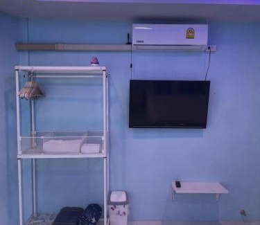 Hat Yai House | Inviting Blue House Hat Yai: Rated 9.1 with Breakfast & Kitchen