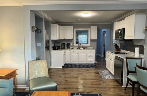 Cave Spring House | Delightful Blue House on the Creek - Top-Rated Family Stay