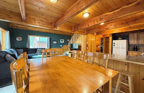 Island Park Cabin | Cozy Blue Stone Escape: Perfect for Snowmobile Adventures
