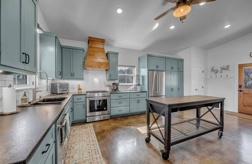 Burnet House | Discover Blue Truck Ranch: 3 Cozy Cottages with Fire Pit
