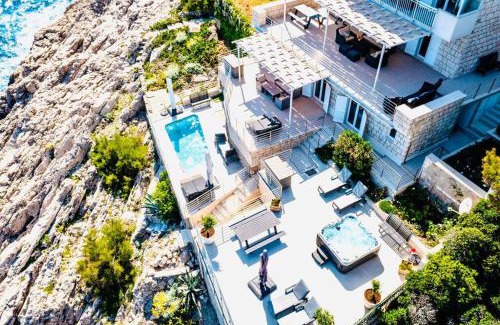 Gorica Villa | Blue Views Villa: Heated Pool, Jacuzzi & Oceanfront Bliss