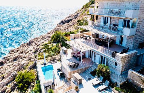 Gorica Villa | Blue Views Villa: Heated Pool, Jacuzzi & Oceanfront Bliss