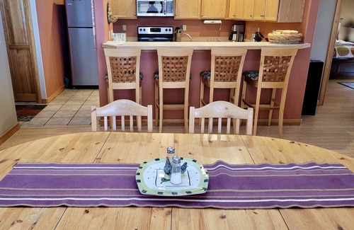Winthrop Condo | Dog-Friendly Bluebird Condo Near Ski Trails & Downtown