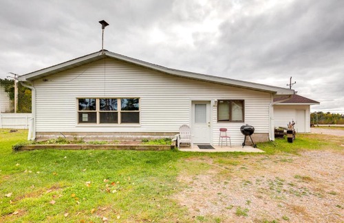 Rhinelander House | Lakefront Getaway: Boat Dock and Fire Pit Await You!
