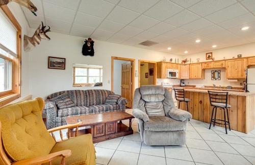 Rhinelander House | Lakefront Getaway: Boat Dock and Fire Pit Await You!