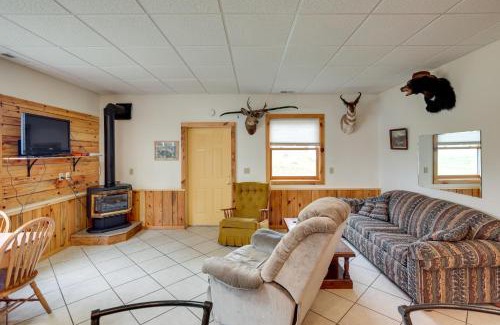 Rhinelander House | Lakefront Getaway: Boat Dock and Fire Pit Await You!