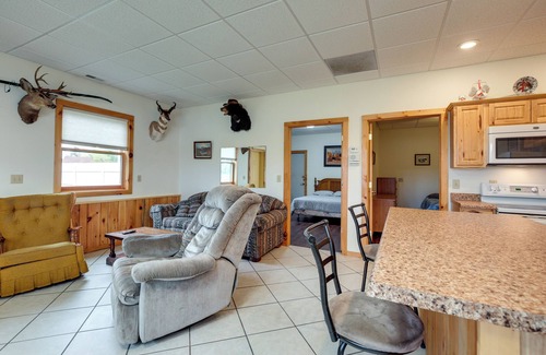 Rhinelander Cottage | Inviting Monico Lakefront Home with Boat Dock & Fire Pit