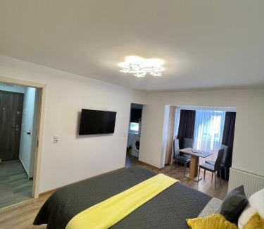 Turda Apartment | Cozy Boby’s Studio: Pet-Friendly with Free Parking
