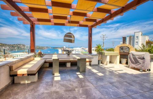 Golturkbuku Villa | Seaview Duplex Villa in Bodrum Turkbuku with Pool & Terrace