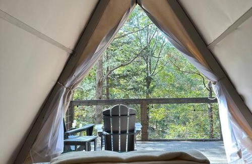 Talladega Other | Bohemian Glamping: Cozy A-Frame Retreat in 268 Acres
