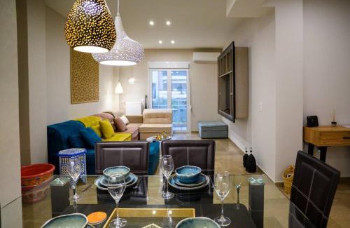 Nea Smirni Apartment | Trendy Boho 2-Bedroom Escape with High Guest Ratings