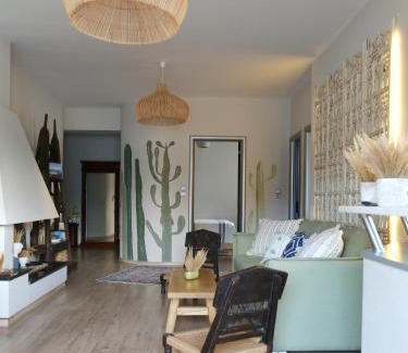 Itea Apartment | Beachfront Boho House in Itea-Delphi with Ocean Views