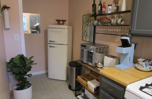 Bloomington Apartment | Cozy Boho-Chic Retreat with Fireplace & Spa Amenities