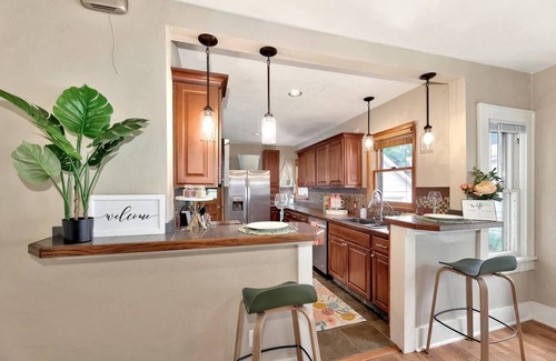 Wichita House | Historic Shotgun Home with Game Room & Hot Tub - 9.8 Rated
