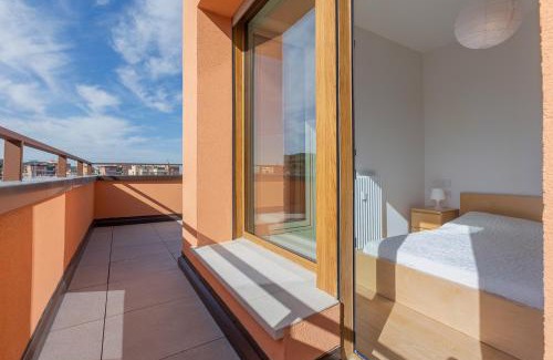 Savena Apartment | Explore Bologna Hills View: Attic with Terrace & Family Fun