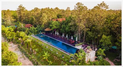 Banteay Srei Hotel | Experience Nature at Bong Thom Forest Lodge with Pool & Breakfast