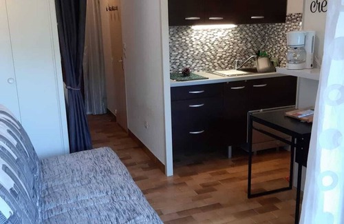 La Faviere Apartment | Beachside Studio Cabin with Pool: 9.2/10 Guest Rated