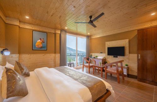 Dharampur Apartment | Experience Comfort at Sanjh Basera: 10BHK with Mountain Views