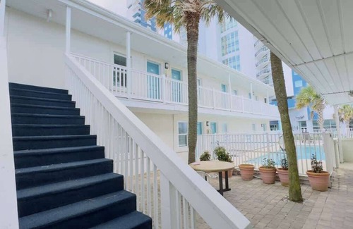 Downtown Myrtle Beach Apartment | Boutique on the beach, Studio #125 + Pool