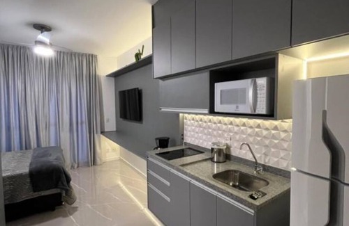 Central Zone Apartment | Modern Gray and Green Apartment with Pool & Pet-Friendly