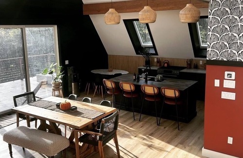 Ludlow House | New A-Frame Retreat with Lake Views between Okemo and Killington