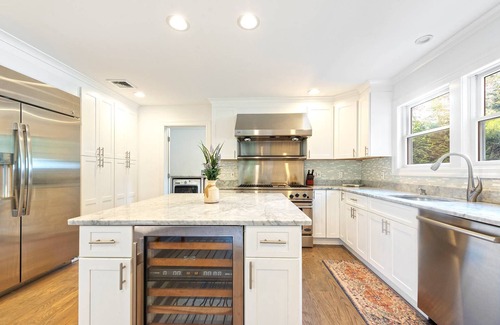 Village of East Hampton House | New East Hampton Village Haven with Pool & Ocean Views