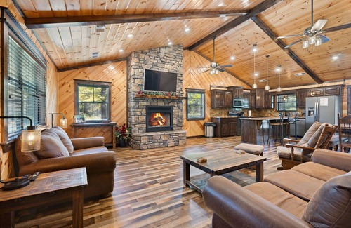 Golden Cabin | Secluded Cabin Retreat with Meadow Views & Top Amenities