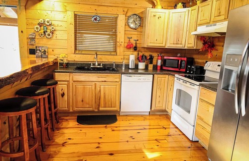 Blue Eye Cabin | Cozy Log Cabin Retreat Above Lake with Hot Tub & Spa