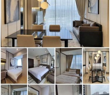 Bumi Serpong Damai Apartment | Branz BSD: Pet-Friendly Retreat with Pool & Hot Tub