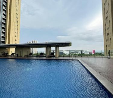 Bumi Serpong Damai Apartment | Branz BSD: Pet-Friendly Retreat with Pool & Hot Tub