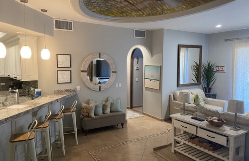 La Choya Condo | Oceanfront 2BR Condo at Bella Sirena with Pool & Spa