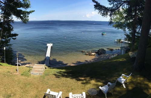 Sebago House | Experience Waterfront Bliss at Our Private Beach Lakehouse