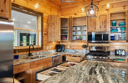 Sevierville House | Mountain Retreat with Pool, Game Room & Incredible Views