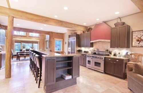 The Highlands House | Elegant Breck Luxury Log Home with Free VIP Shuttle Access
