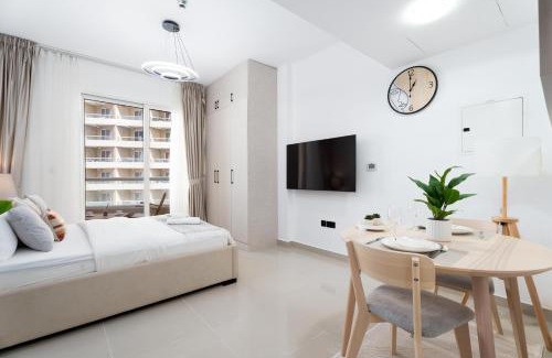 Dubai Production City Apartment | Breezy Studio at Lakeside Tower A