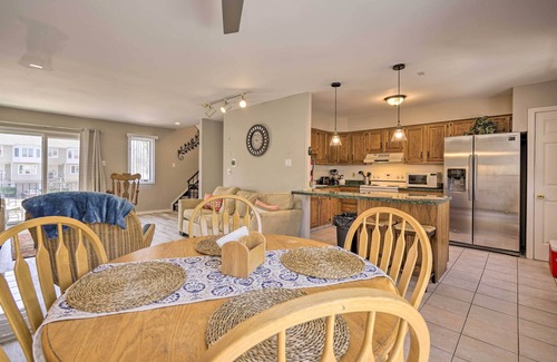 Southend House | Brigantine Retreat: Balconies & Steps to the Beach!