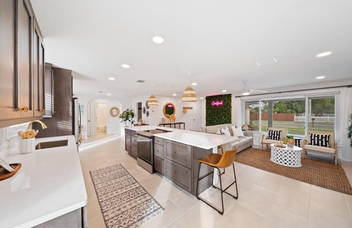 Venetian Way House | Bright Beachy Pool Home with Ocean Views & Spa Retreat