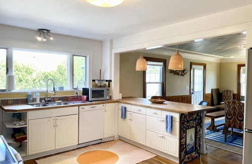 Misquamicut House | Bright Retreat Steps from the Best Beaches with Ocean Views