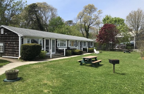 Vineyard Haven Condo | Inviting Condo with Pool, Steps from Town and Ocean Views!