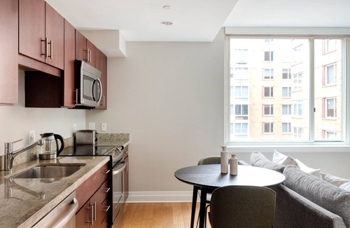 George Washington University Apartment | Modern Foggy Bottom 1BR with Pool, Gym & Great Location